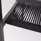 Sedia da pranzo Cape Coral 2 pz in alluminio con seduta in corda - Christopher Knight Home