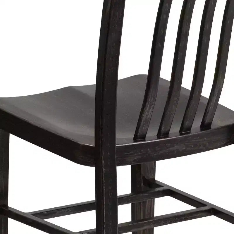 Sedia da interno/esterno in metallo di grado commerciale Flash Furniture