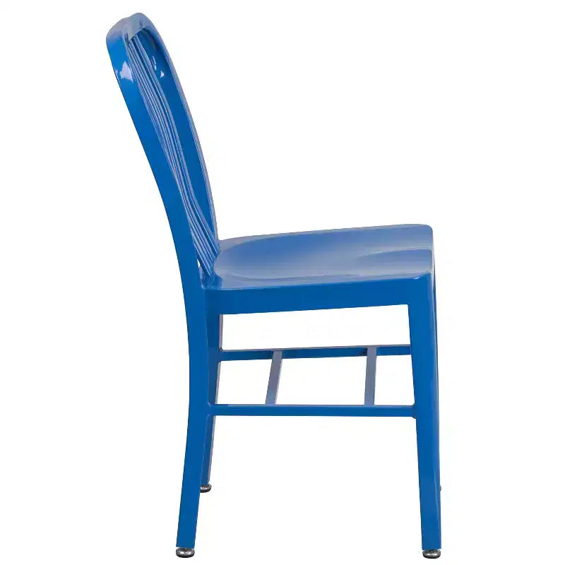 Sedia da interno/esterno in metallo di grado commerciale Flash Furniture