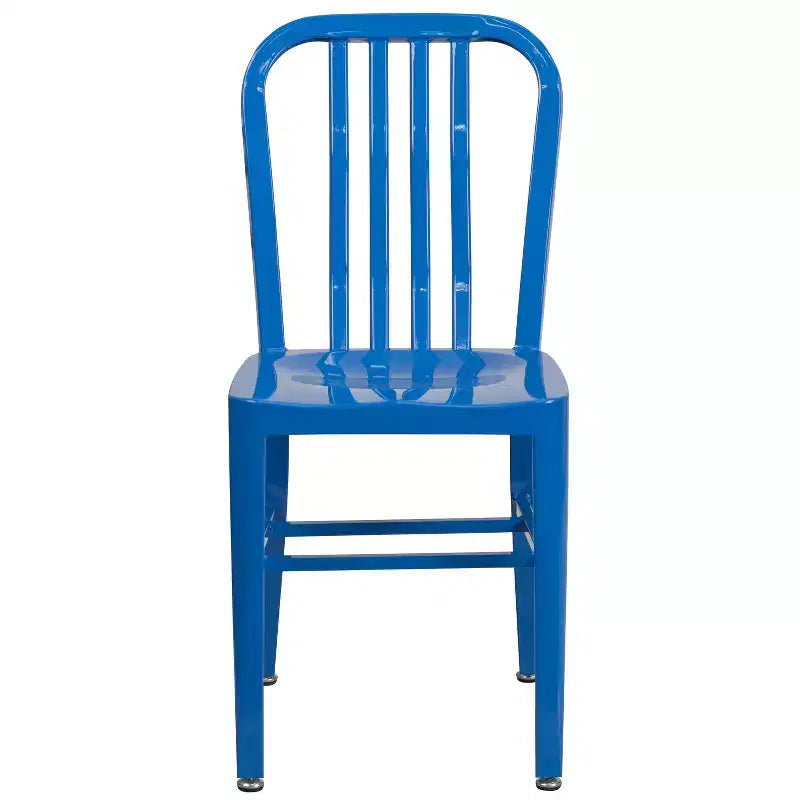 Sedia da interno/esterno in metallo di grado commerciale Flash Furniture