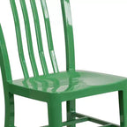Sedia da interno/esterno in metallo di grado commerciale Flash Furniture