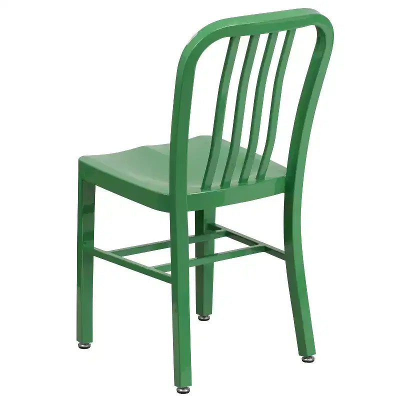 Sedia da interno/esterno in metallo di grado commerciale Flash Furniture