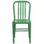 Sedia da interno/esterno in metallo di grado commerciale Flash Furniture