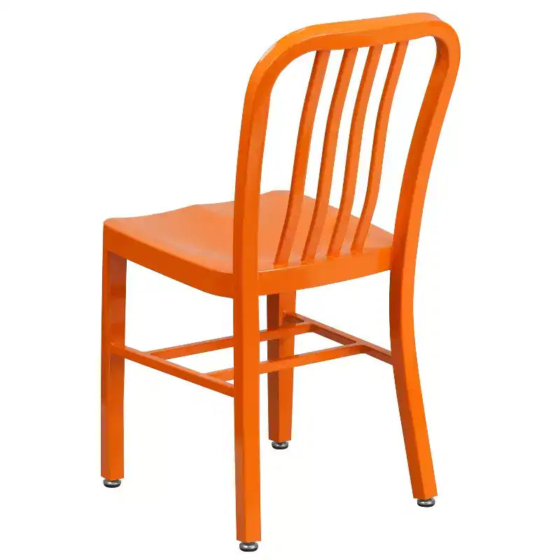 Sedia da interno/esterno in metallo di grado commerciale Flash Furniture