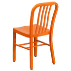 Sedia da interno/esterno in metallo di grado commerciale Flash Furniture
