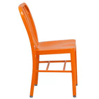Sedia da interno/esterno in metallo di grado commerciale Flash Furniture