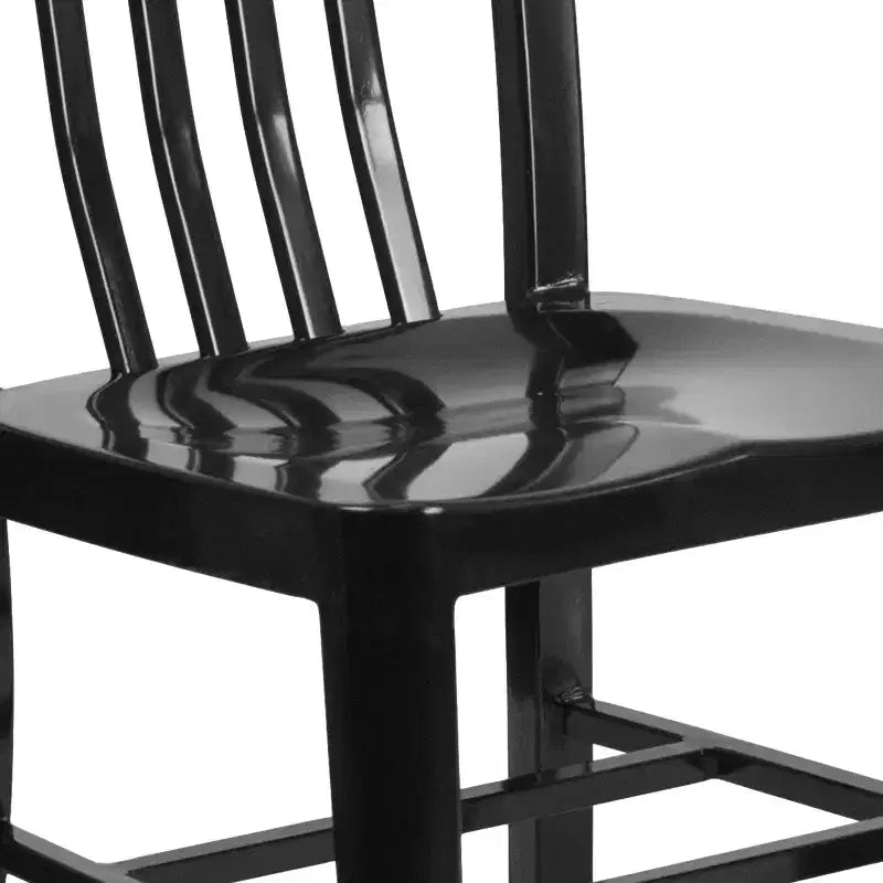 Sedia da interno/esterno in metallo di grado commerciale Flash Furniture