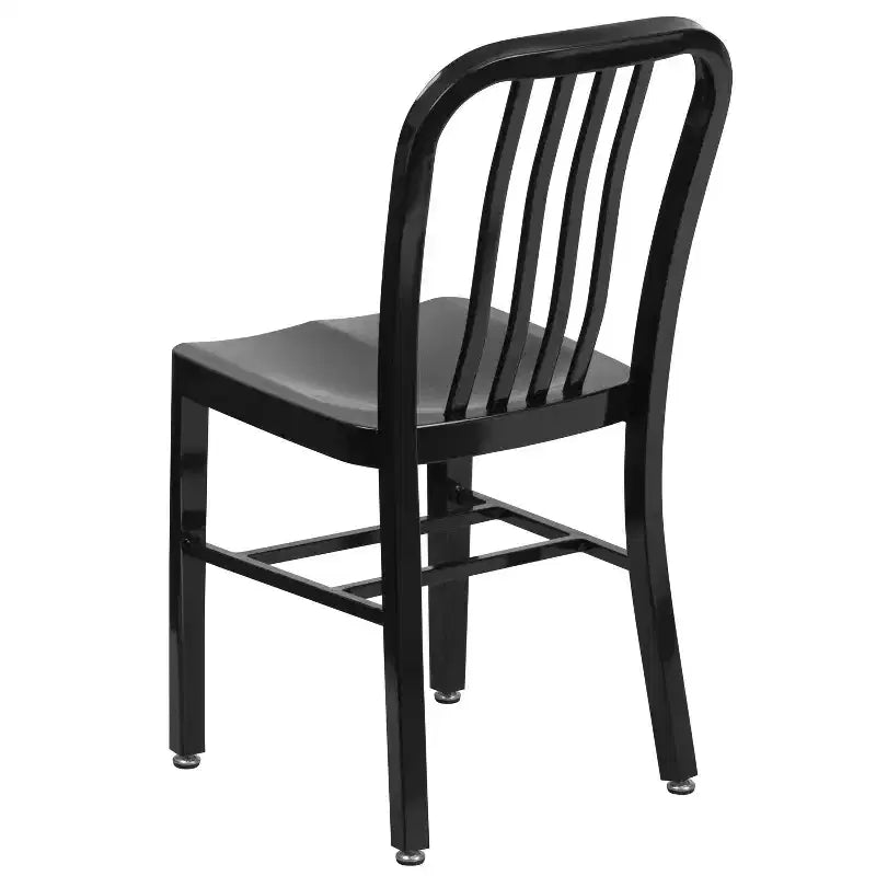 Sedia da interno/esterno in metallo di grado commerciale Flash Furniture