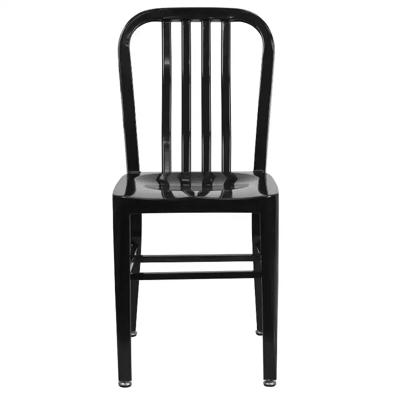 Sedia da interno/esterno in metallo di grado commerciale Flash Furniture