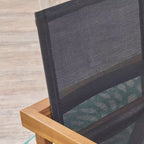 Belfast, set di 2 sedie da pranzo in legno di acacia e rete - Christopher Knight Home