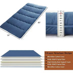 Materasso Futon Giapponese, Materassino Pieghevole da Pavimento, Tappetino Tatami per Casa, Materasso da Campeggio