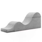 Avana Kami Chaise convertible / Yoga & Massage - Pouf 2 en 1 avec chaise longue de yoga escamotable, Microvelours - N/A