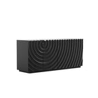 59 Modern Spiral Madia Buffet, Mobile Contenitore a Basso Profilo da Ingresso con Ante a Ondulazione 3D