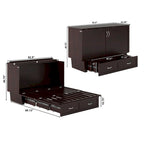 Cassettone letto a scomparsa Chelsea Queen con materasso