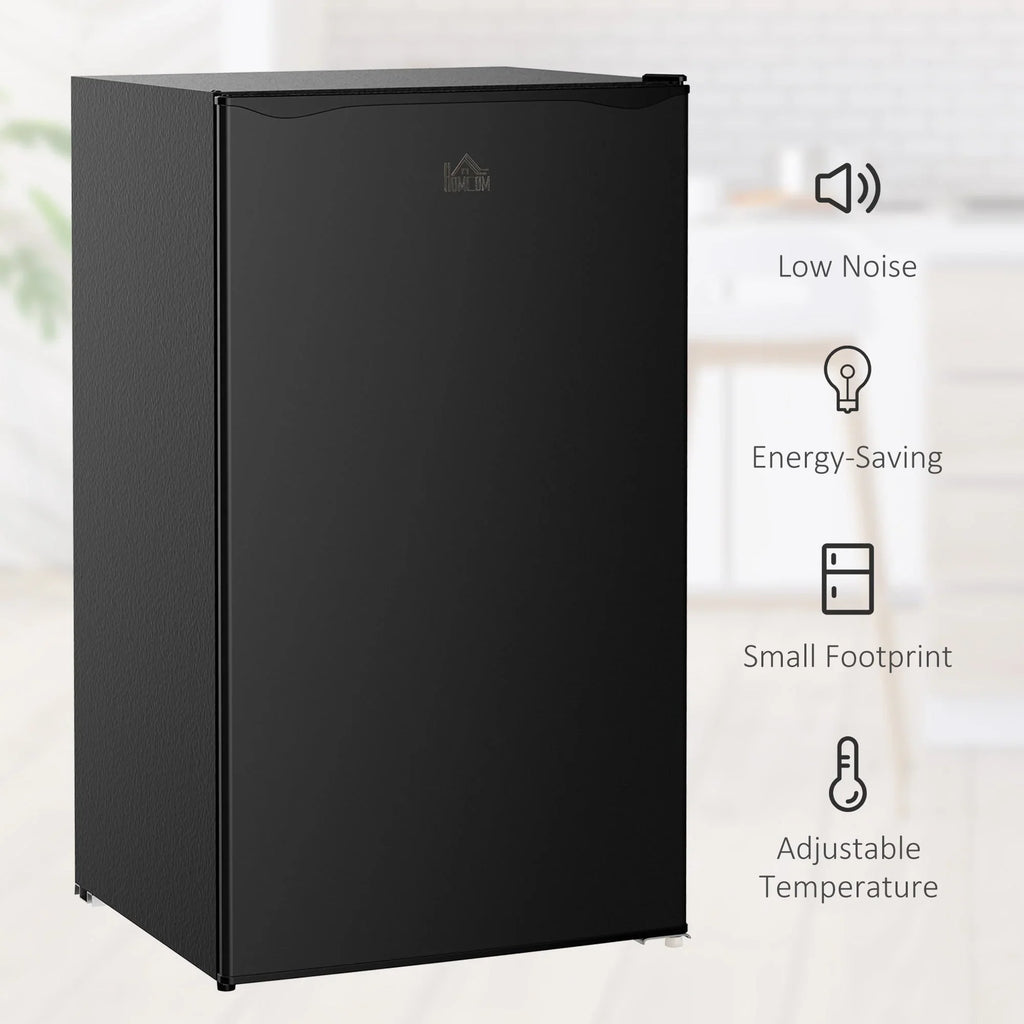 Mini Frigo da 90 litri con congelatore, Frigorifero Compatto Monoporta con Termostato Regolabile per Camera da Letto