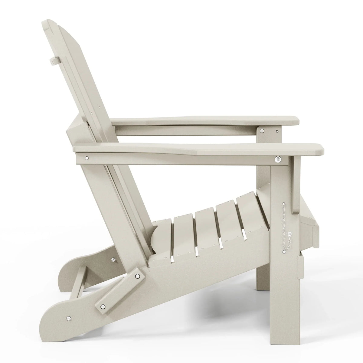 Polytrends Laguna Sedia Adirondack Pieghevole da Esterno per Patio Resistente allo Sbiadimento e alle Intemperie