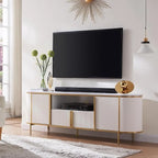 Mobile TV Moderno di Lusso, Mobile Intrattenimento, con Top in Finto Marmo