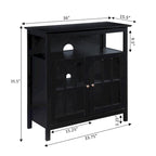Mobile TV con armadietti contenitori Convenience Concepts Big Sur Highboy da 40 pollici
