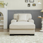 Divano letto chaise longue oversize moderno metà secolo con cuscino