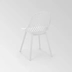 Sedia da pranzo moderna Lily (confezione da 2) in resina - Christopher Knight Home