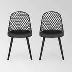 Lily 2pk Resin Modern Dining Chair - Christopher Knight Home