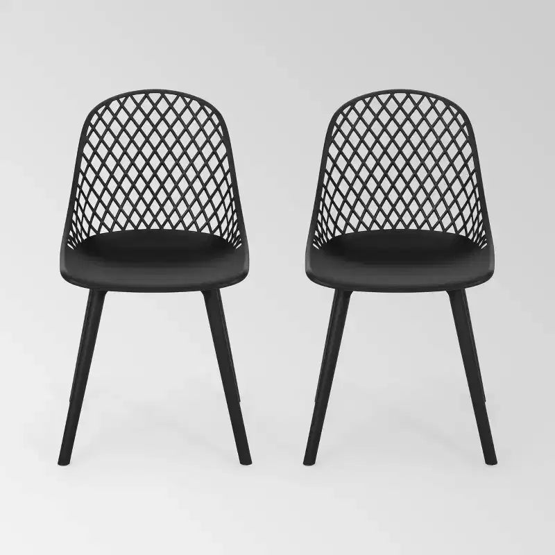 Lily 2pk Resin Modern Dining Chair - Christopher Knight Home