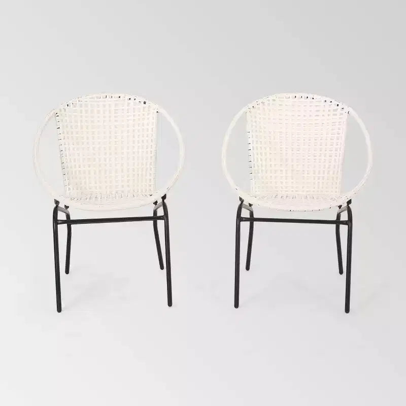 Java 2pk Faux Rattan Modern Club Chairs - Christopher Knight Home