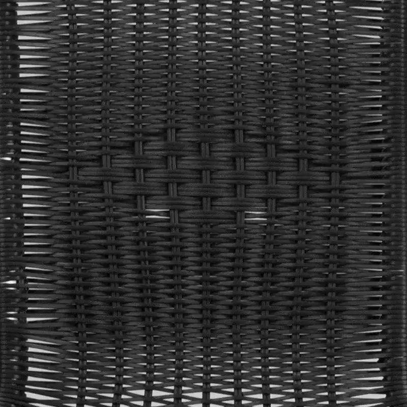 Sedia impilabile da ristorante Flash Furniture in alluminio e rattan per interni ed esterni ad uso commerciale