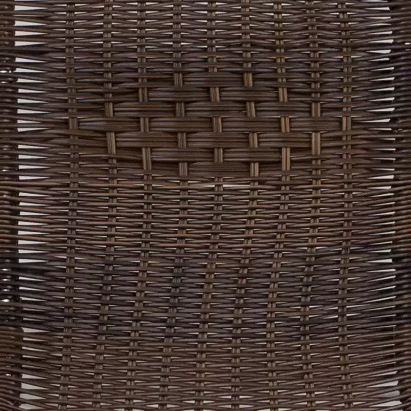 Sedia impilabile da ristorante Flash Furniture in alluminio e rattan per interni ed esterni ad uso commerciale