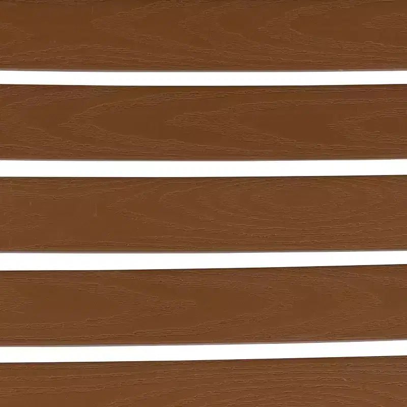 Sedia da esterno Flash Furniture con doghe in poly effetto teak