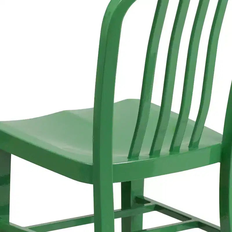 Sedia Emma e Oliver in metallo colorato per interni ed esterni, di tipo commerciale