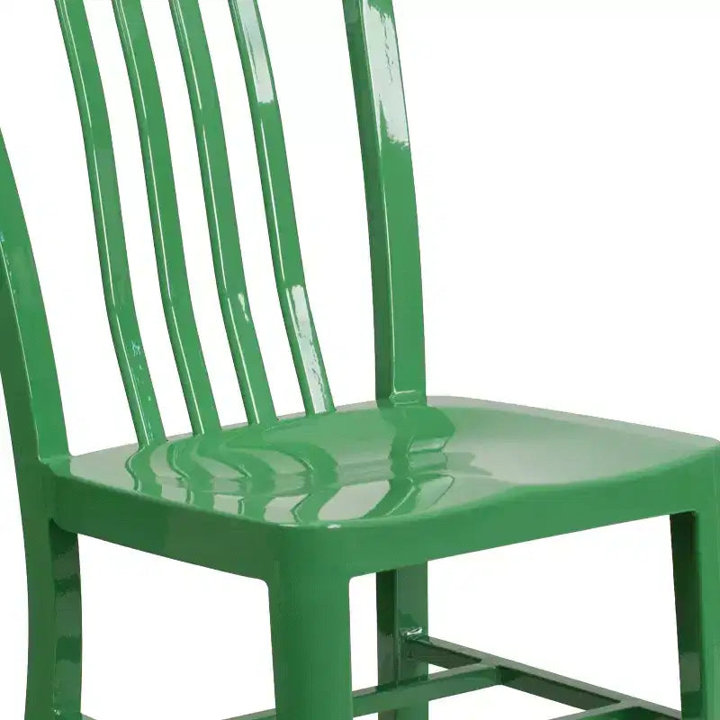 Sedia Emma e Oliver in metallo colorato per interni ed esterni, di tipo commerciale