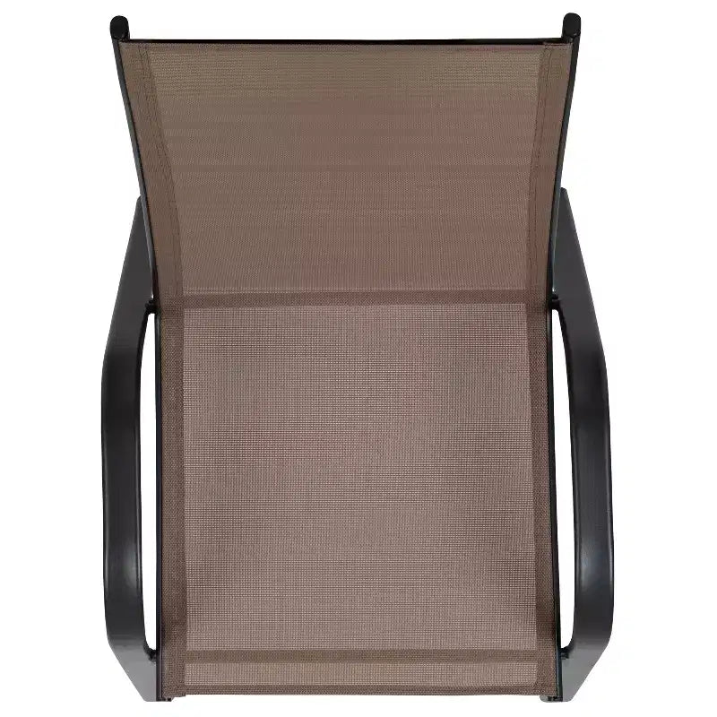 Emma e Oliver, set da 4 sedie impilabili da esterno con materiale Flex Comfort - Sedia impilabile da patio