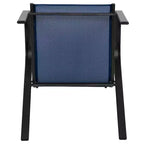 Emma e Oliver, set da 4 sedie impilabili da esterno con materiale Flex Comfort - Sedia impilabile da patio