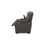 Divanetto reclinabile elettrico Signature Design by Ashley HyllMont grigio con consolle - 71.75 L x 39 P x 44 A