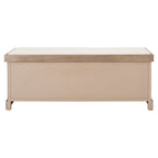 Banc de rangement SAFAVIEH Fiorello 3 tiroirs avec coussin - 47,3 L x 15 P x 19 H - 47Lx15Px19H