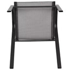 Merrick Lane Lot de 4 chaises de patio empilables Manado en métal avec matériau Flex Comfort