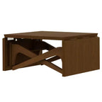 Table basse 2 en 1, table à manger extensible, table à hauteur réglable pour la maison et le bureau, peu encombrante - ModernLuxe