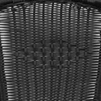 Sedia impilabile da ristorante Emma and Oliver 4 Pack in Rattan per interni ed esterni con schienale curvo