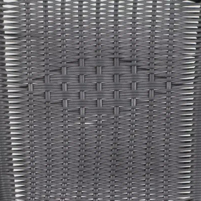Sedia impilabile da ristorante Emma and Oliver 4 Pack in Rattan per interni ed esterni con schienale curvo