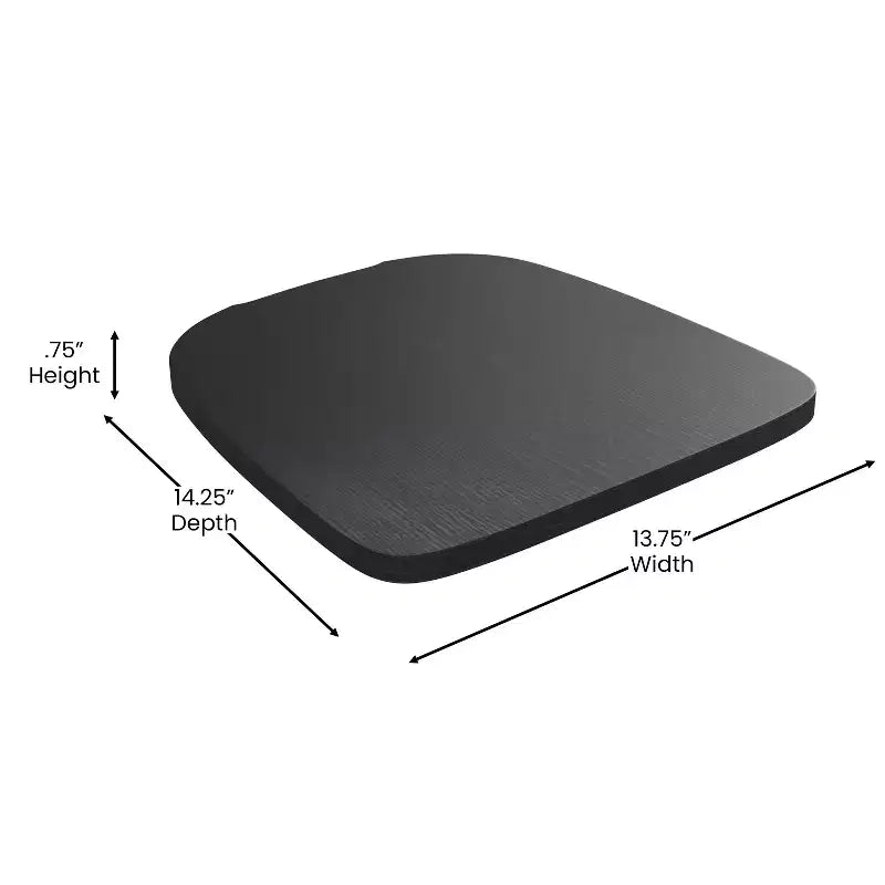 Flash Furniture Luna, sedia impilabile da interno ed esterno in metallo di livello commerciale con braccioli, seduta in polistirene per tutte le stagioni e schienale con stecche verticali