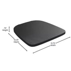 Flash Furniture Luna, sedia impilabile da interno ed esterno in metallo di livello commerciale con braccioli, seduta in polistirene per tutte le stagioni e schienale con stecche verticali