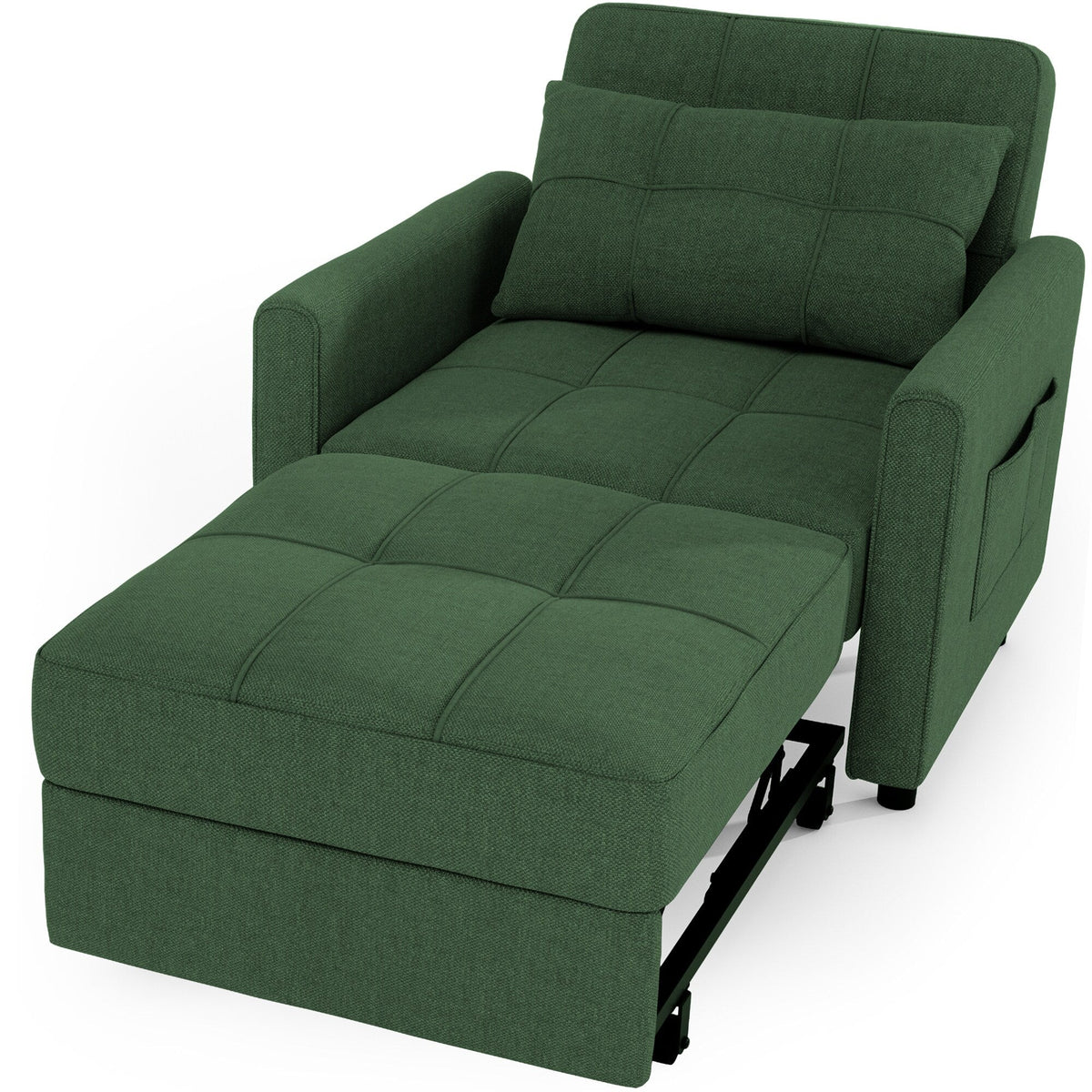 Divano letto trasformabile 3-in-1, Poltrona letto estraibile, Letto pieghevole convertibile per soggiorno