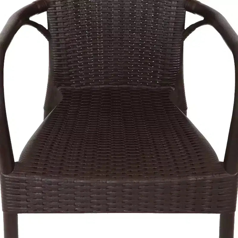 Chaise de salle à manger Sunnydaze Segesta d'extérieur/d'intérieur de qualité commerciale en plastique au design imitation bois, résistante aux intempéries
