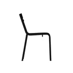 Flash Furniture Nash, sedia impilabile in acciaio per uso commerciale, sedia senza braccioli da interno ed esterno con schienale a 2 doghe, set da 2