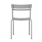 Flash Furniture Nash, sedia impilabile in acciaio per uso commerciale, sedia senza braccioli da interno ed esterno con schienale a 2 doghe, set da 2