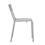 Flash Furniture Nash, sedia impilabile in acciaio per uso commerciale, sedia senza braccioli da interno ed esterno con schienale a 2 doghe, set da 2
