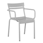 Flash Furniture Nash Commercial Grade Steel Indoor-Outdoor Stackable Chair with 2 Slats and Arms, Set of 4