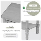 Console étroite de 60 cm avec 3 tiroirs et étagère, table d'appoint pour petite entrée ou salon