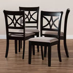 Set di 4 sedie da pranzo Clarke - Baxton Studio